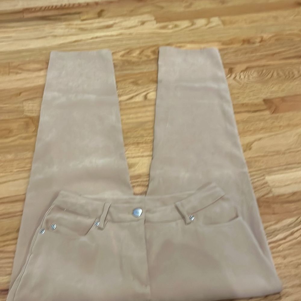 Chadwicks Beige High-Rise Straight Pants